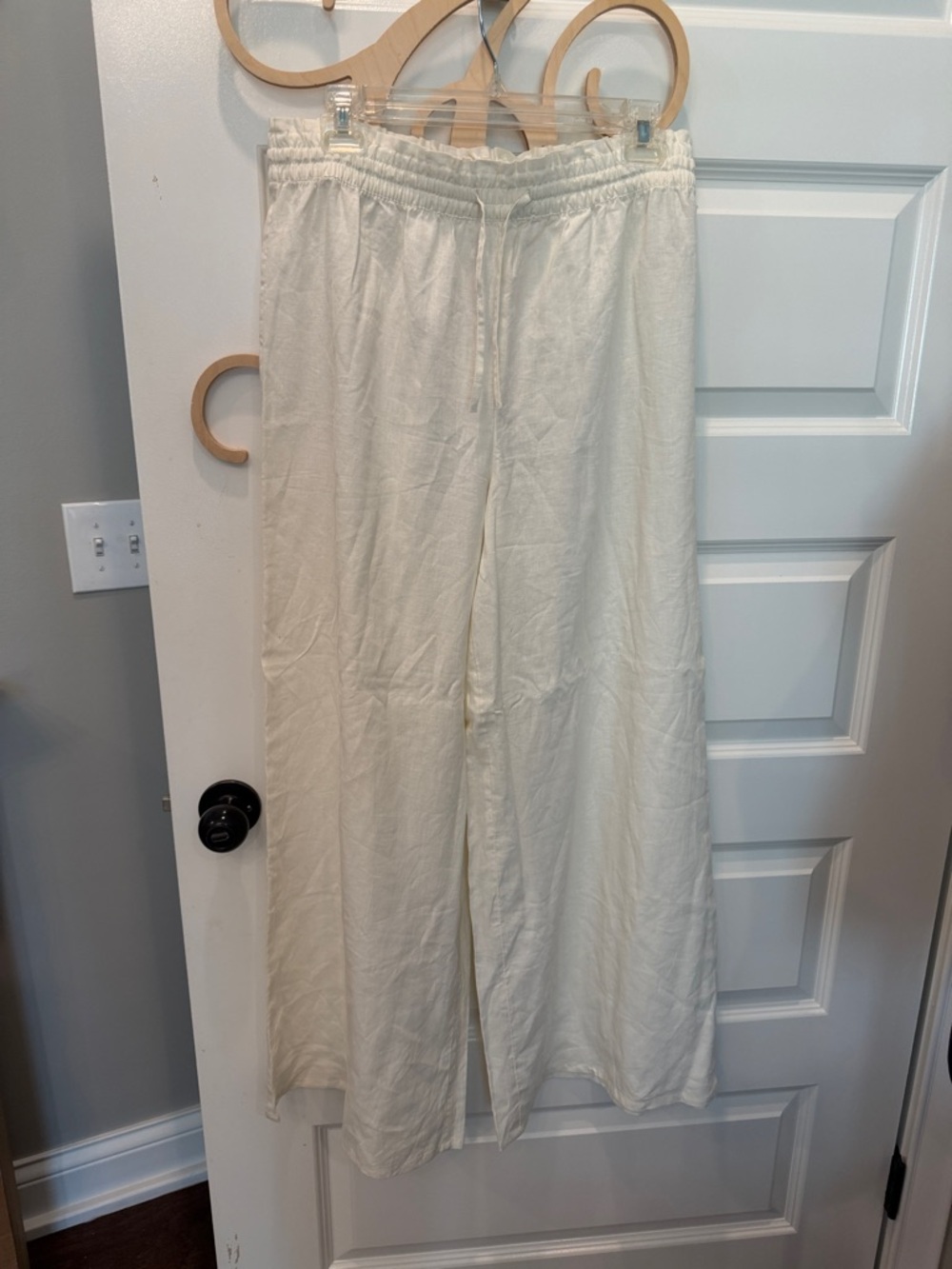 CALIA by Carrie Underwood Cream Wide-Leg Lounge Pants